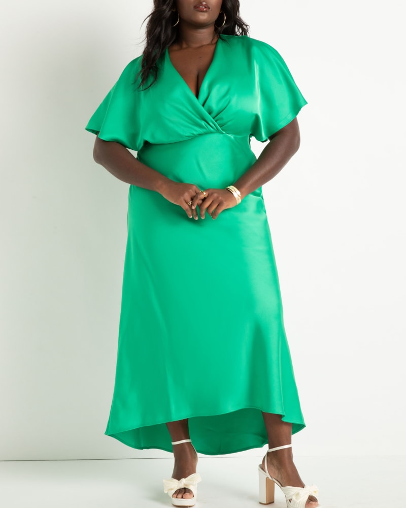 Eloquii green dress sale